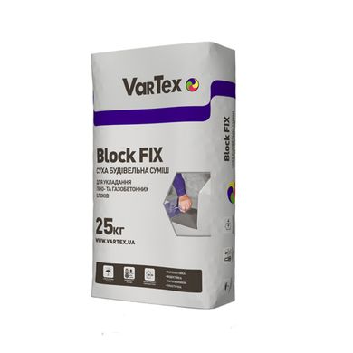 Кладочна суміш Vartex Block FIX, 25 кг